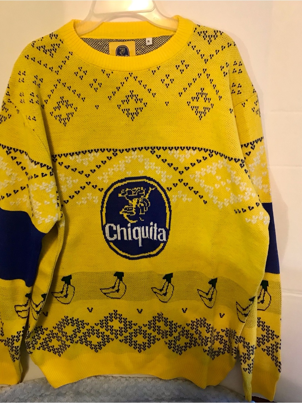 Chiquita Banana Sweater NWOT Unisex Size XLarge Promotional Item